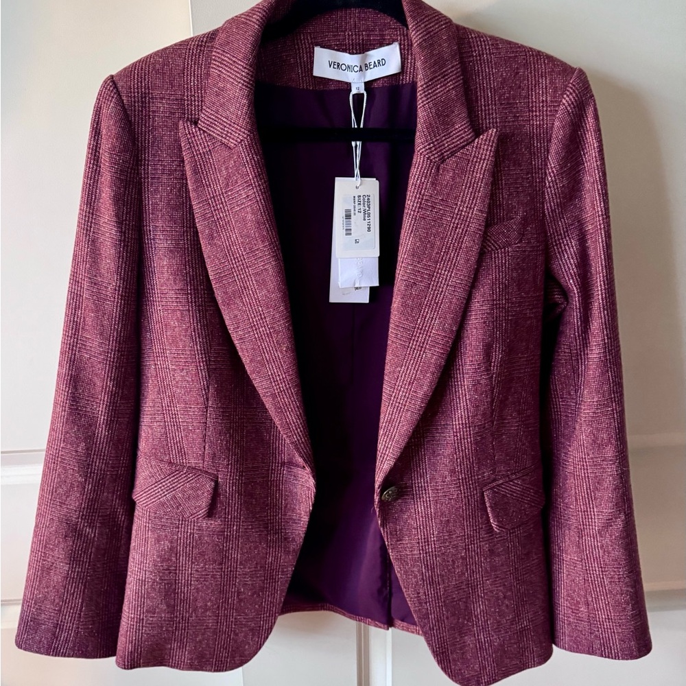 Veronica Beard Women's Wine Dickey Jacket